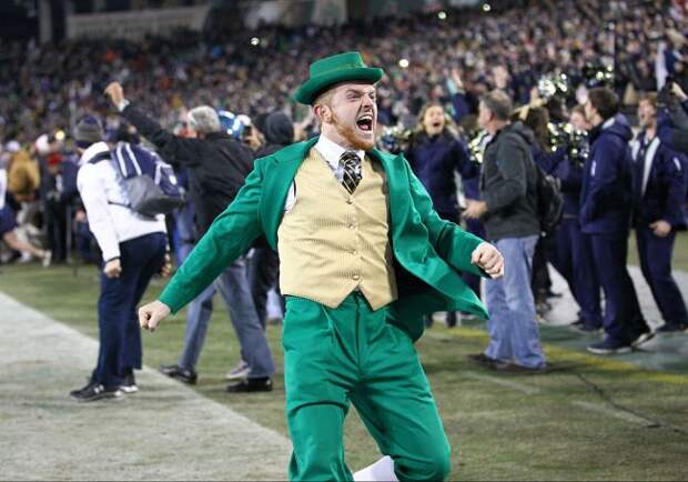 Notre Dame Leprechaun Mascot