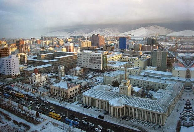 Улан-Батор. Монголия. Самые холодные города мира.