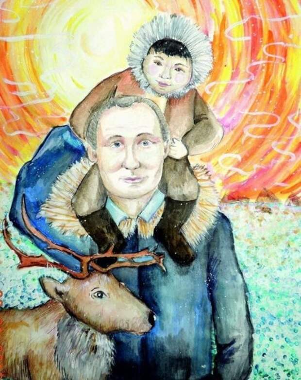 Каким видят Путина российские дети