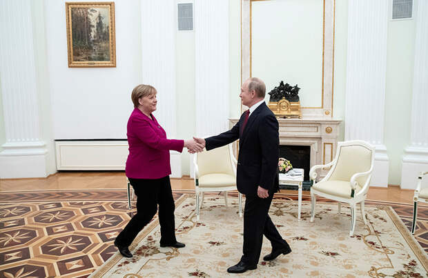 Переговоры Путина и Меркель в Кремле длились почти четыре часа