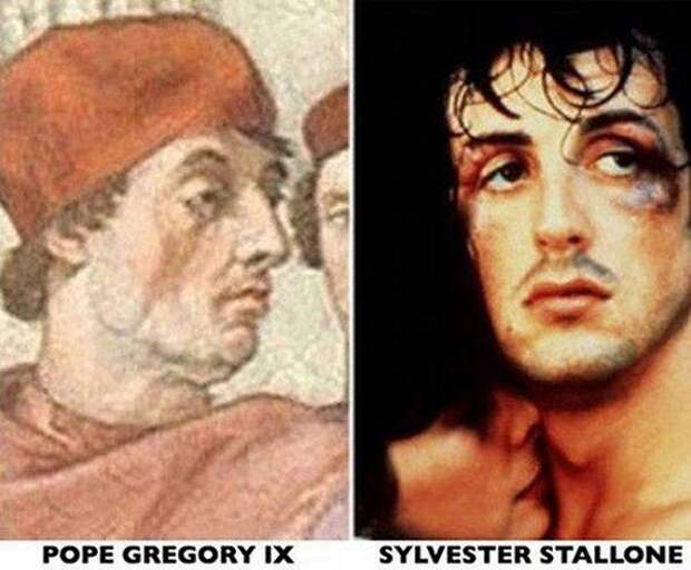 Сильвестр Сталонне и папа Григорий IV