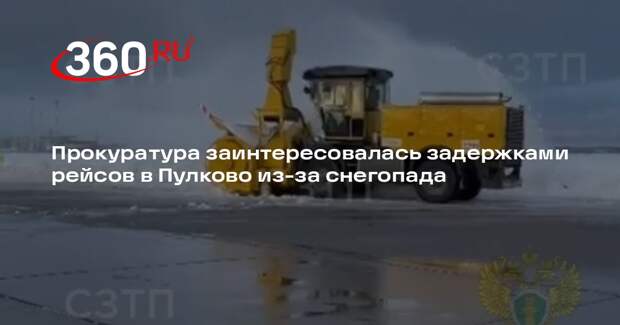 Прокуратура заинтересовалась задержками рейсов в Пулково из-за снегопада