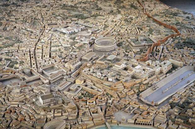 Реконструкция Древнего Рима сверху, Смитсоновский институт, Вашингтон, округ Колумбия.