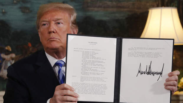 Трамп подписал указ о выходе США из ядерной сделки с Ираном