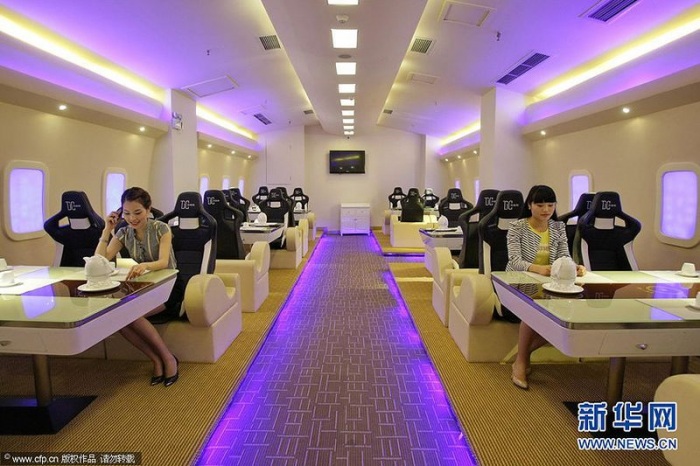Тематический ресторан Airbus A380 в Китае (14 фото) Тематический ресторан Airbus A380