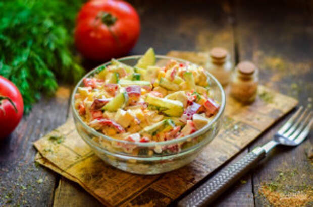 Салат с ананасом и перцем - фото шаг 8