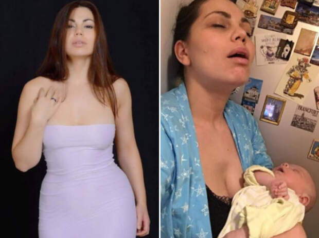 родители до и после появления детей