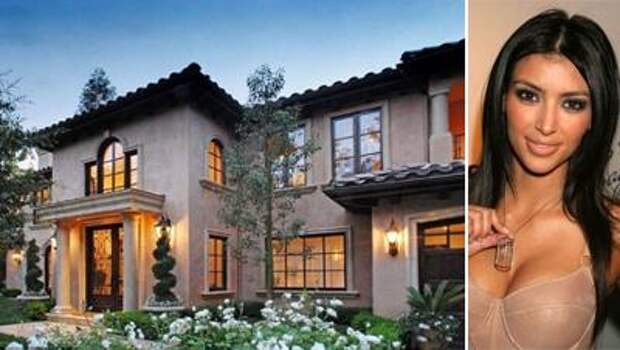 <B>Ким Кардашьян (Kim Kardashian)</B><BR> Стоимость: $5 млн.<BR> Расположение: Беверли Хиллз<BR> Экспликация: 4 ванных комнат и 5 спален<BR> Инфраструктура: медиа-зал, спа, водопад, бассейн, комплекс для барбекю