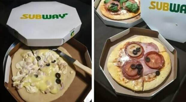 В Бразилии закусочная Subway предлагает не только сэндвичи, но и пиццу