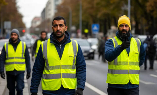 Самоуправство на дорогах: мигранты регулировали движение в Ураза-Байрам