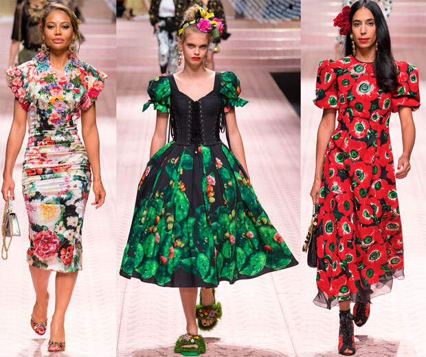 Dolce & Gabbana весна-лето 2019 - ярко, роскошно и очень женственно