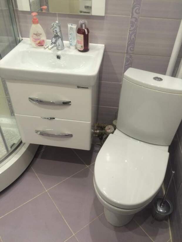 Фото совмещенной ванной с туалетом в хрущевке