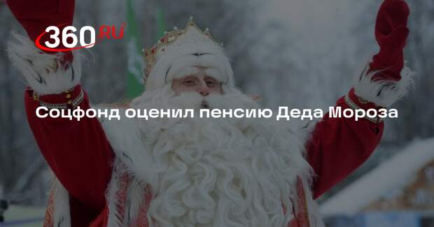 Соцфонд оценил пенсию Деда Мороза