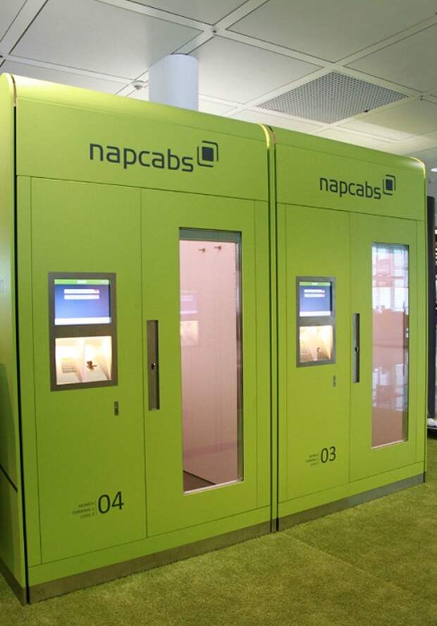 Кабины Napcabs в аэропорту Мюнхена (Германия).