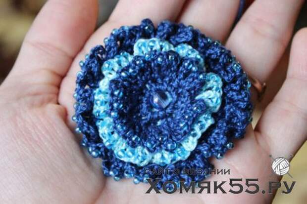 Вязаные цветы крючкоь Вязаные цветы крючкоь