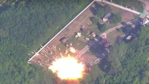 Опубликованы кадры уничтожения РЛС МР-18 ВСУ российской ракетой Х-35У
