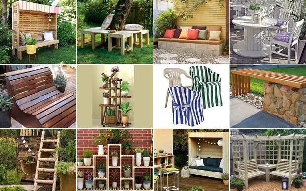 Мебель для садового «интерьера» своими руками — 12 оригинальных предложений!