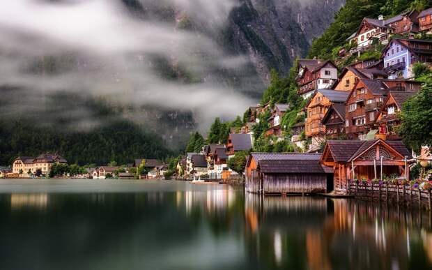 Гальштат, Австрия красивые места, мир, природа, путешествия, сказка