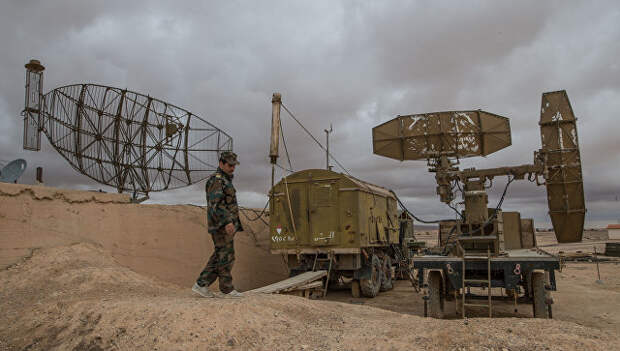 Локационные станции на базе Военно-воздушных сил Сирии в провинции Хомс. Архивное фото