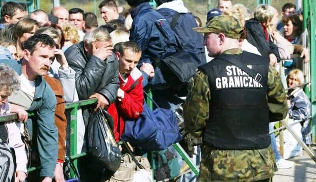 Украинцы рвутся в Европу. Изображение из открытых источников.