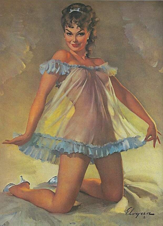 художник Джил Элвгрен (Gil Elvgren) пин ап картины – 02