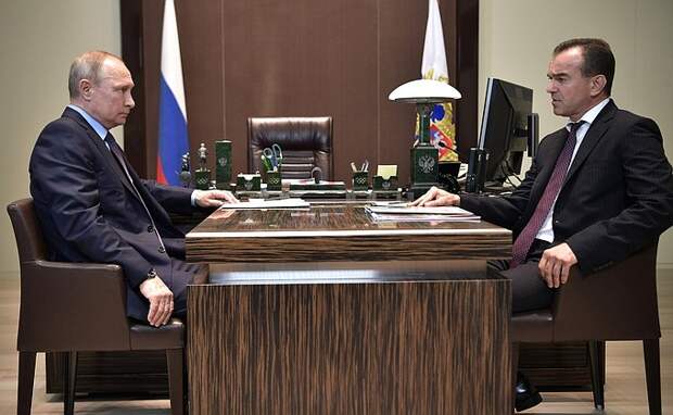 Рабочая встреча с губернатором Краснодарского края Вениамином Кондратьевым
