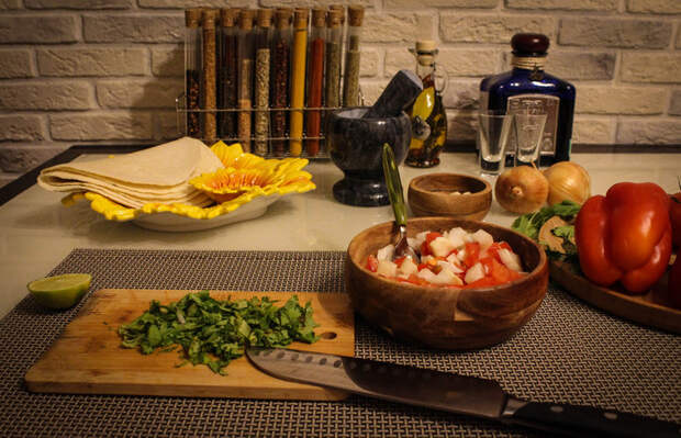 Фахитас с говядиной мексиканская кухня, фахитас, длиннопост, еда, рецепт