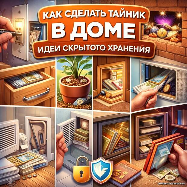 Как сделать тайник в доме: практичные идеи для хранения ценностей