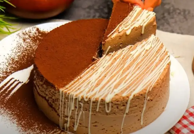 Нежный праздничный десерт из ряженки