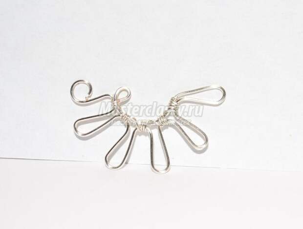 wire Wrap. Серьги из проволоки с ониксом