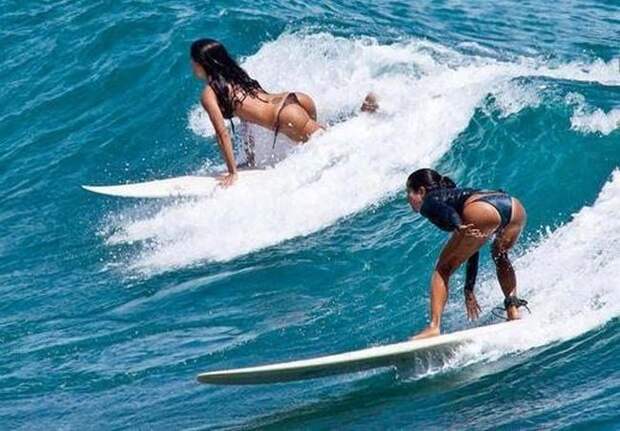 Стройные девушки, которые обожают серфинг (38 фото)