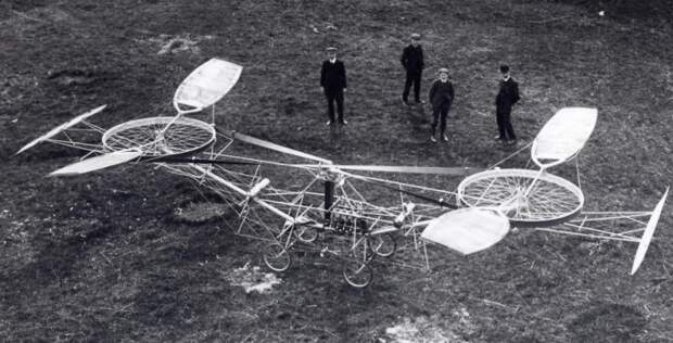 Вертолет французского изобретателя Поля Корню. | Фото: oldpicz.com. Вертолет французского изобретателя Поля Корню. | Фото: oldpicz.com.