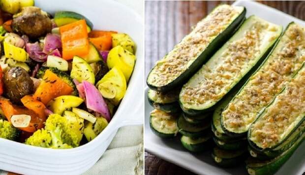 Аппетитные блюда из овощей.