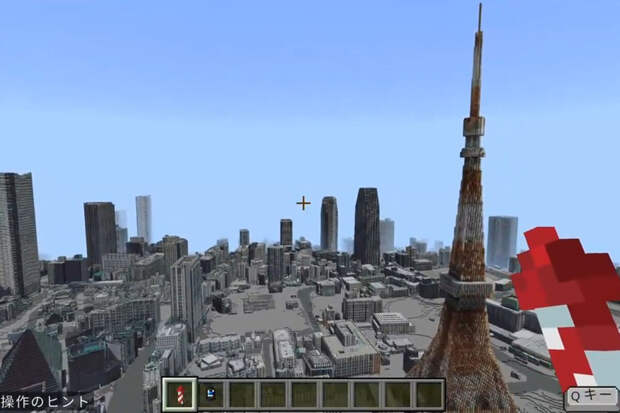 Японский студент создал точную карту Токио в Minecraft с помощью госданных