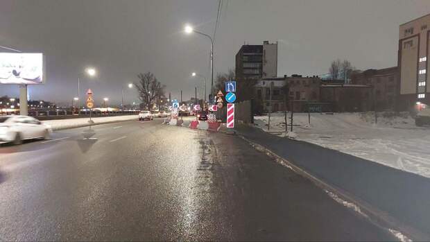 Проезд по Пироговской набережной ограничили до 26 декабря