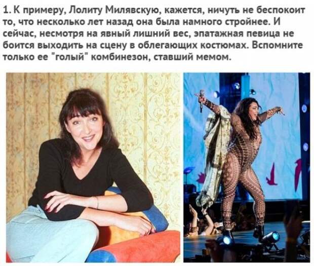 Были осинки, а стали апельсинки: Звезды, которые проиграли войну с лишним весом