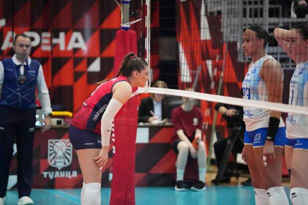 По итогам двух сетов счёт в матче между «Тулицей» и «Динамо-Ак Барс» равный