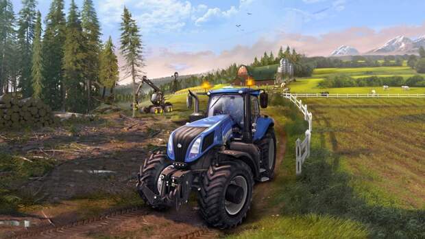 Farming Simulator — симулятор фермера залипалово, игры, симуляторы
