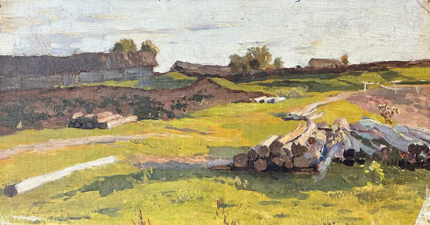 Исаак Левитан, «Солнечный день. Дорога у деревни», 1880-е годы