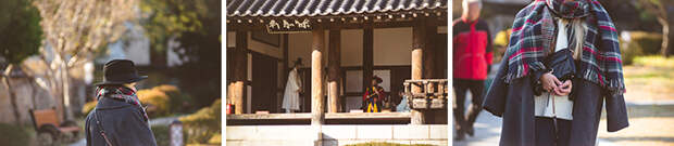 Olga choi fashion blogger myblondegal South Korea smart casual elegant Kate-Katy long oversize coat Kate-Katy white knit vest Armani Exchange leather jacket Kate-Katy check scarf Rebecca Minkoff MAC bag Choies fedora hat-05757c