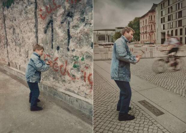 12. Берлинская стена жизнь, мир, настоящее, прошлое, сравнение, тогда и сейчас, фото