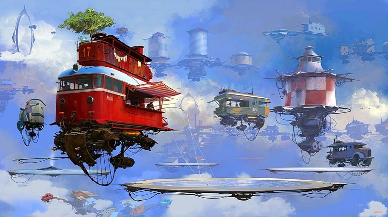 Высокая рыбалка. Серия Universo Chatarra. (Вселенная хлама) Высокая рыбалка. Серия Universo Chatarra. (Вселенная хлама) Альтернативные Миры, творчество, художники