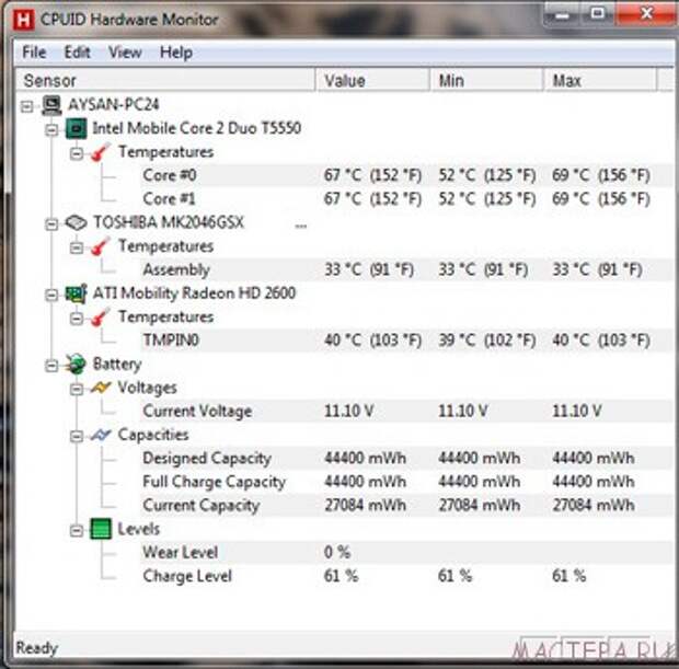 Чистим систему охлаждения ноутбука Toshiba Satellite A200