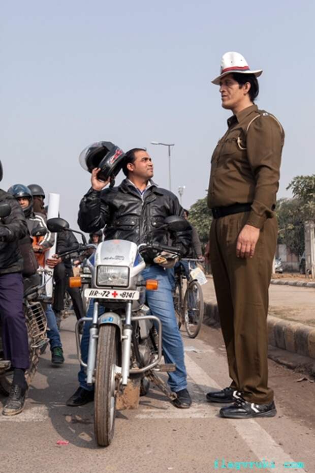 38-летний Раджеш Кумар является самым высоким полицейским Индии.