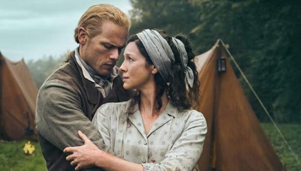 Jamie and Claire in Each Other's Arms - Outlander
