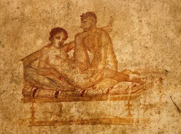 Загадка фрески из Помпей. Изображение фаллоса в искусстве древнего Рима и Греции археология, история, расследование, тайны