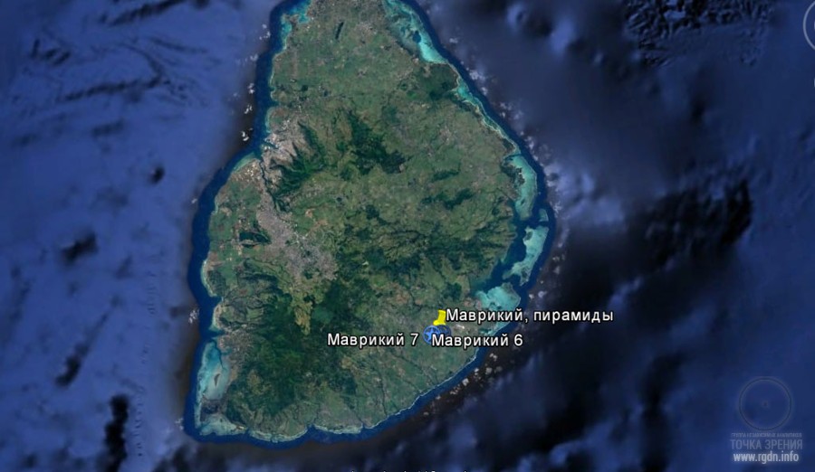 остров Маврикий, пирамиды, карта