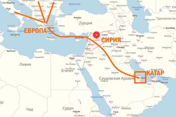 Газопровод Катар-Европа через Сирию