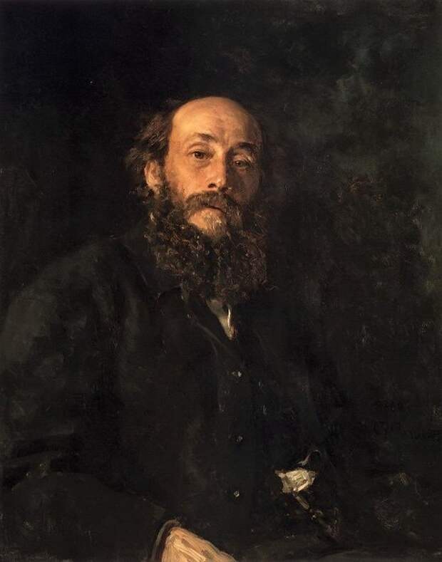 Портрет художника Н. Н. Ге.(1880). Автор: Илья Репин. Портрет художника Н. Н. Ге.(1880). Автор: Илья Репин.