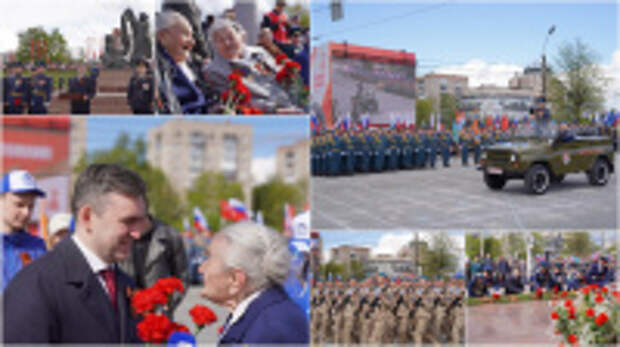 В день 80-летия Великой Победы у мемориала Героям фронта и тыла в Иванове состоялся торжественный митинг и шествие войск